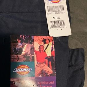 Dickies Boy's Pants Navy Classic Fit/Boot Cut size 16; NEW